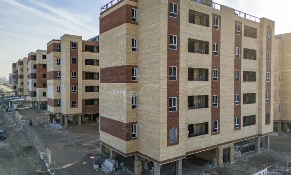 ۱۰۰ هزار واحد نهضت ملی مسکن در شهرها به مرحله اتمام اسکلت رسید