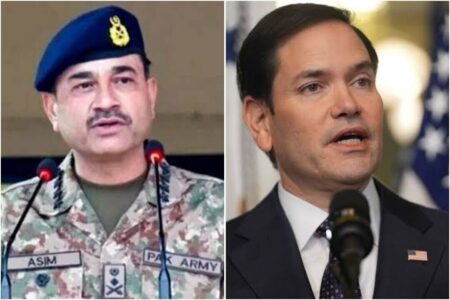 گفت‌ وگوی تلفنی وزیر خارجه آمریکا با فرمانده ارتش پاکستان درباره تنش‌ها با هند