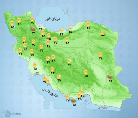 هواشناسی کل ایران 30 اردیبهشت