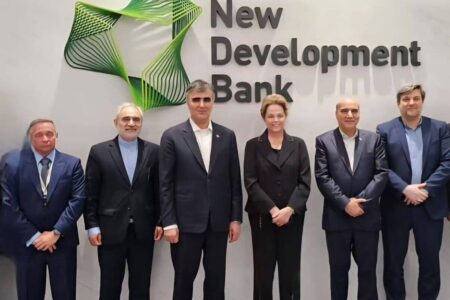 دیدار فرزین با رئیس بانک توسعه نوین بریکس