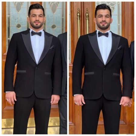 حسن یزدانی با این تیپ متفاوت داماد شد +عکس