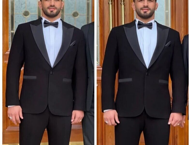 حسن یزدانی با این تیپ متفاوت داماد شد +عکس