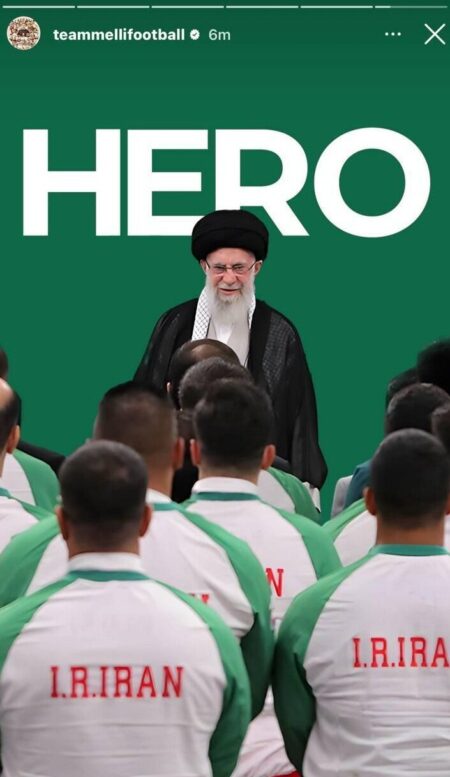 حمایت ملی‌پوشان فوتبال از رهبری با یک عکس خاص!