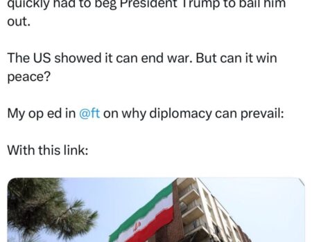 عراقچی: آیا آمریکا می تواند صلح هم برقرار کند؟