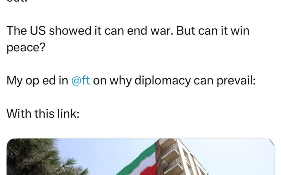 عراقچی: آیا آمریکا می تواند صلح هم برقرار کند؟