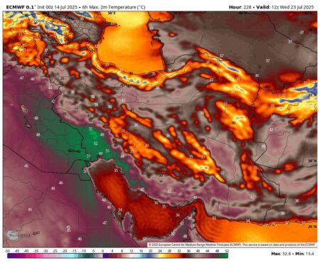 هشدار جدی: گرمای جهنمی در راه است/ مرداد ۱۴۰۴ سوزان آغاز می‌شود +نقشه