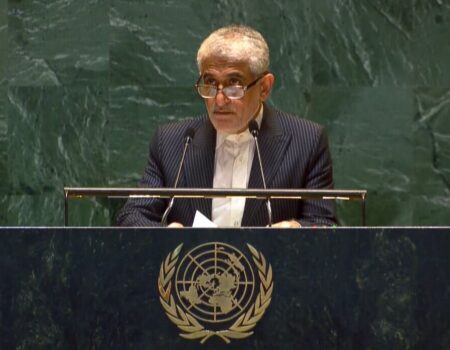 ایران خواستار آتش‌بس در غزه و عضویت کامل فلسطین در سازمان ملل شد