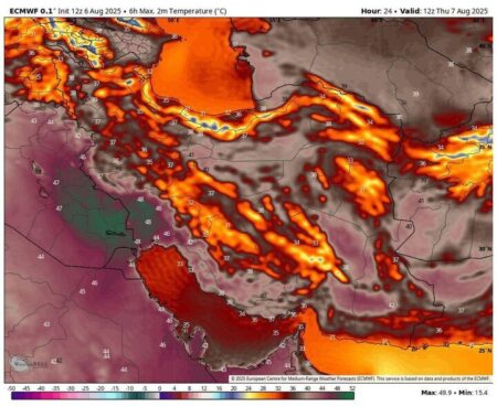 هشدار: گرمای ۵۰ درجه در این مناطق ادامه دارد/ ۴ استان برای بارش باران آماده باشند