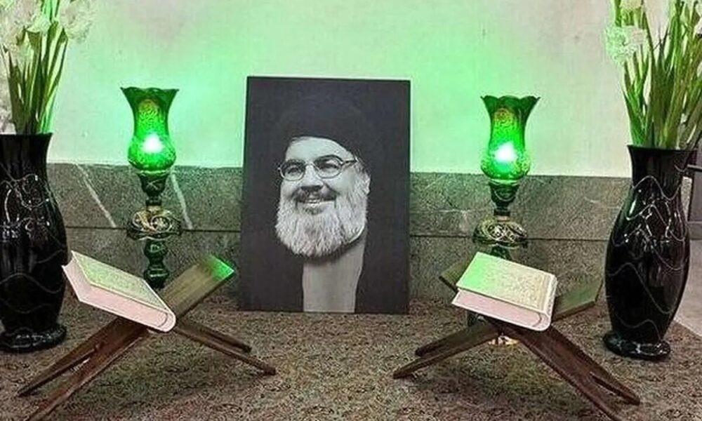 لاریجانی به زیارت مزار شهید سید حسن نصرالله رفت
