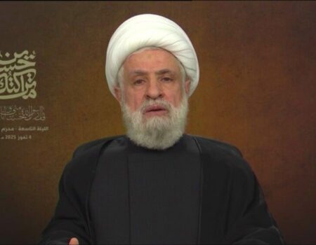 نعیم قاسم: ما با مقاومت و با فلسطین هستیم