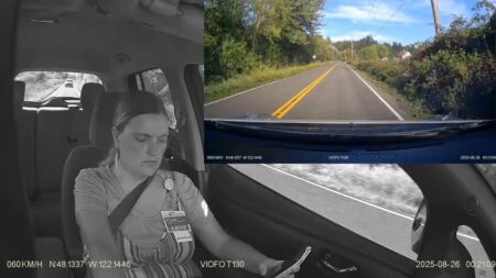 ویدیوی تصادف خانم راننده بخاطر پیامک‌بازی پشت فرمان وایرال شد!