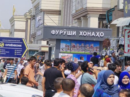 عکسی از فضای شهر دوشنبه