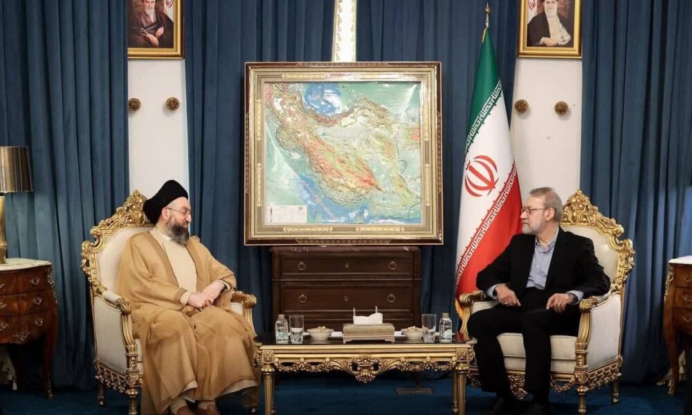 دیدار سید عمار حکیم با لاریجانی