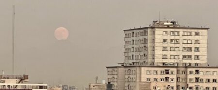 نخستین عکس از ماه خونین در ایران منتشر شد