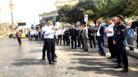 تصاویر تشییع باشکوه آتش‌نشان جوان مشهدی!