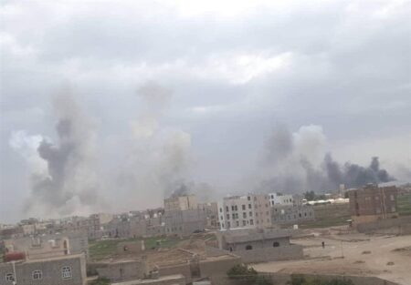 حمله رژیم صهیونیستی به صنعاء