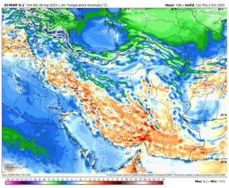سرد شدن ناگهانی هوا در این مناطق کشور/ پاییز زودتر آمد +نقشه هواشناسی هواشناسی
