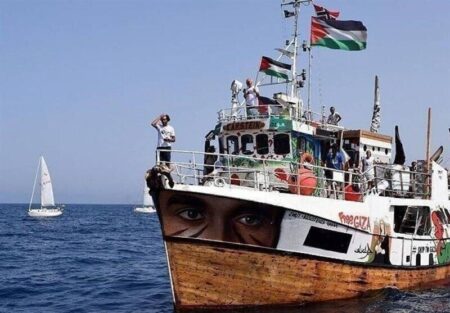 حرکت ناوگان «الصمود» به سمت غزه/ نزدیک شدن به منطقه نارنجی