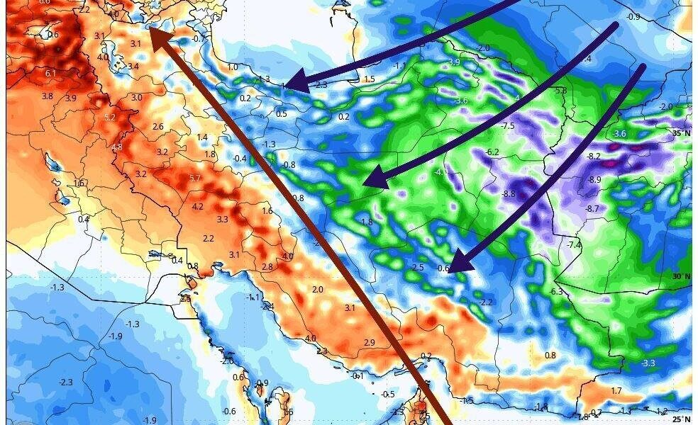 هجوم ابرهای سیاه به کشور؛ برای بارش‌های سنگین باران و سرما آماده باشید +نقشه هواشناسی