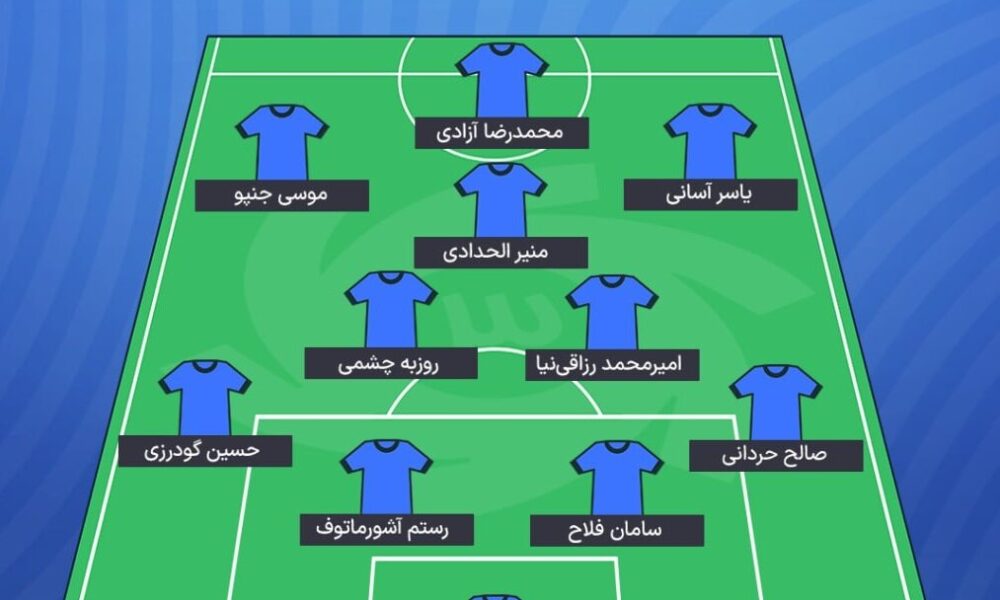 ساپینتو به سیم آخر زد؛ ترکیب متفاوت استقلال برای دیدار مقابل چادرملو +شماتیک شماتیک ترکیب استقلال