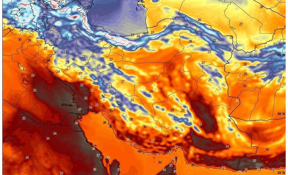 گرمای مهر به پایان رسید/ موج هوای سرد از فردا وارد کشور میشود نقشه هواشناسی