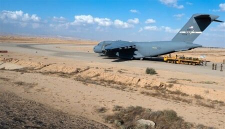 ورود تجهیزات نظامی به پایگاه آمریکا در شمال شرق سوریه