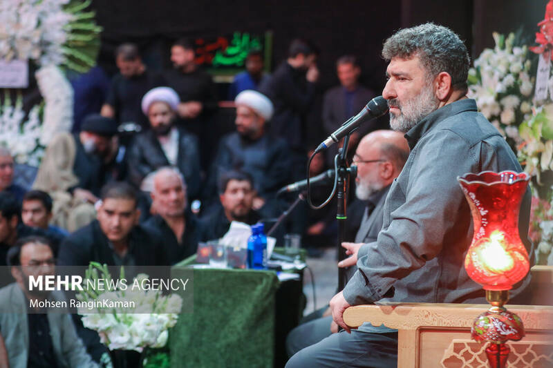 مراسم ترحیم والده مداح اهل بیت (ع) سید مجید بنی فاطمه
