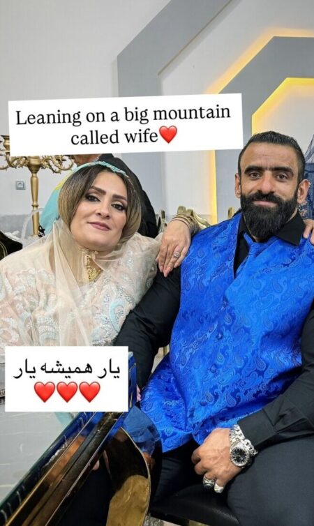 هادی چوپان برای همسرش سنگ تمام گذاشت +عکس
