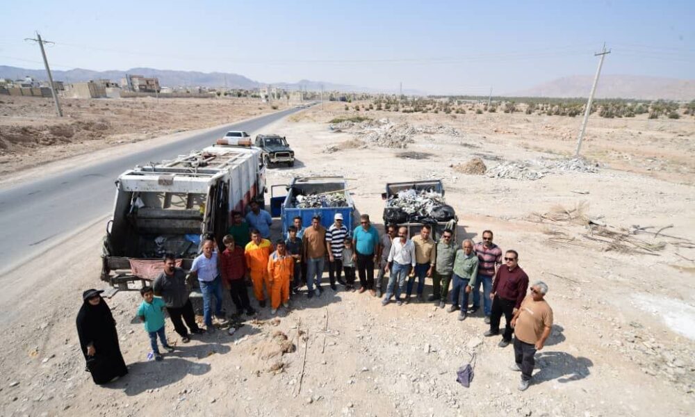 زرین دشتی‌ها ۷ تُن زباله از طبیعت جمع‌آوری کردند