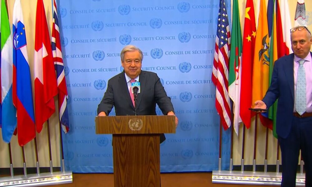 دبیرکل سازمان ملل حملات اسرائیل به غزه را به شدت محکوم کرد دبیرکل سازمان ملل حملات اسرائیل به غزه را به شدت محکوم کرد