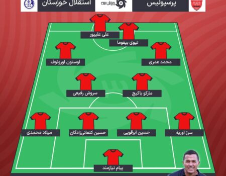 رونمایی از هجومی‌ترین ترکیب پرسپولیس برابر استقلال +عکس