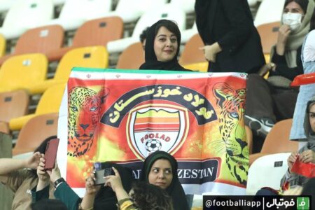 اتفاق تاریخی در لیگ برتر؛ زنان اهوازی برای اولین بار وارد استادیوم شدند +تصاویر