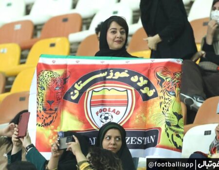 اتفاق تاریخی در لیگ برتر؛ زنان اهوازی برای اولین بار وارد استادیوم شدند +تصاویر