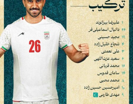 ترکیب تیم ملی مقابل کیپ‌ورد