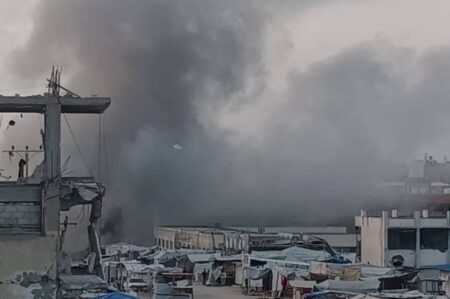 حملات هوایی و توپخانه‌ای ارتش رژیم صهیونیستی به خان یونس