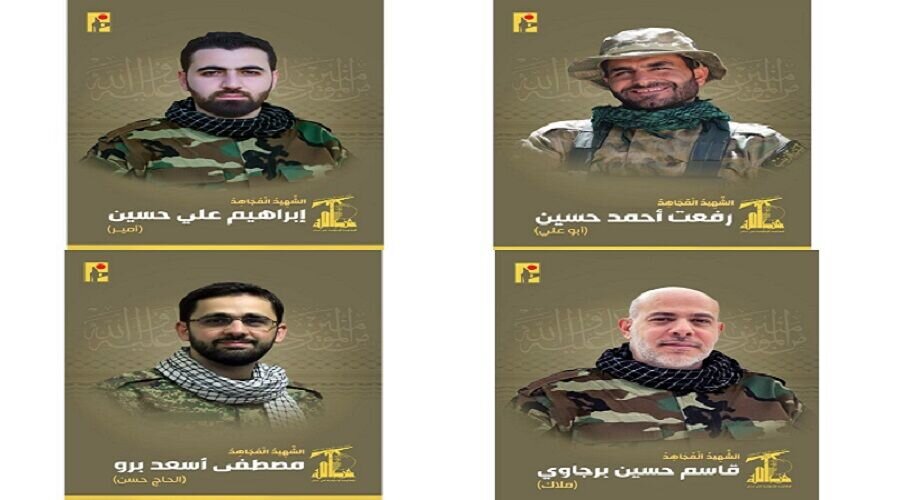 شهادت ۴ نیروی حزب‌الله در پی حمله رژیم صهیونیستی به جنوب بیروت