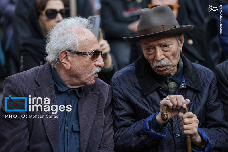 عکس/ حضور چهره‌ها در مراسم تشییع پیکر هادی مرزبان