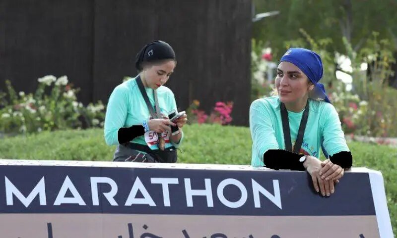 تصاویر زنان دونده در ماراتن کیش 1402