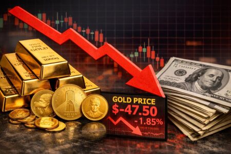 کاهش موقت نرخ‌ طلا و دلار در معاملات امروز