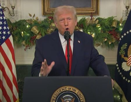 ترامپ ادعاهای خود درباره برنامه هسته‌ای ایران و پایان دادن به ۸ جنگ را تکرار کرد