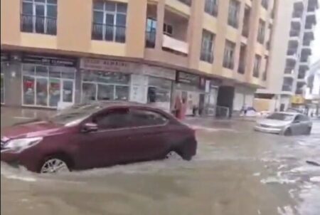 ویدیوهای تکان‌دهنده از سیل شدید در دبی!