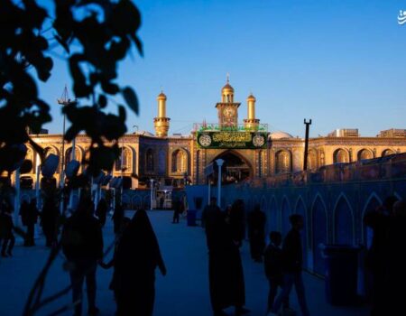 عکس/ کتیبه‌های ولادت باقرالعلوم(ع) در کربلا