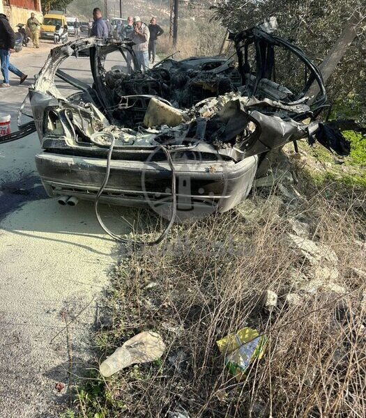 حمله پهپادی رژیم صهیونیستی به اطراف صیدا در جنوب لبنان