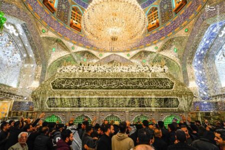 عکس/ ضریح امیرالمومنین گل‌آرایی شد