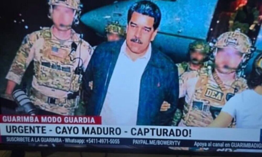 تصاویر مربوط به بازداشت مادورو جعلی است