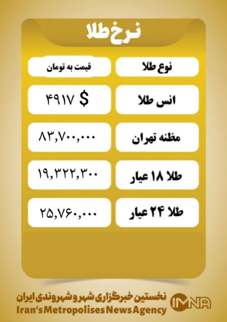 قیمت طلا امروز پنجشنبه ۱۶ بهمن ۱۴۰۴