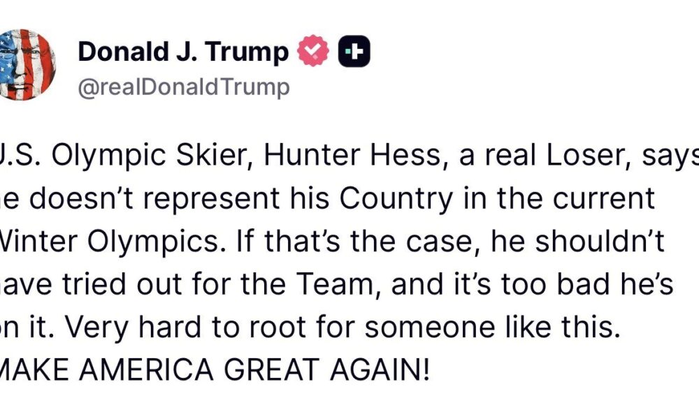 ترامپ جواب حمله اسکی‌باز آمریکایی را داد