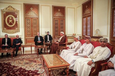 دیدار لاریجانی با هیثم بن طارق، سلطان عمان