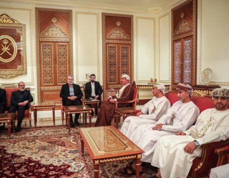 دیدار لاریجانی با هیثم بن طارق، سلطان عمان