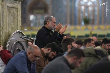 عکس/ شب پنجم مناجات خوانی ماه بندگی در حرم رضوی